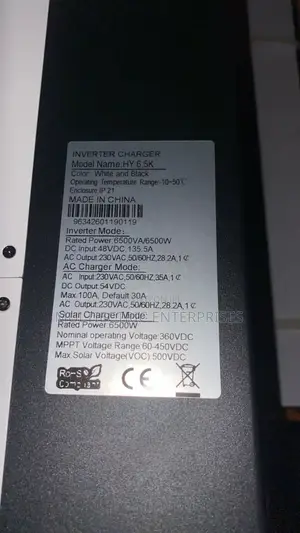 6.5kva Hybrid Inverter 48vdc