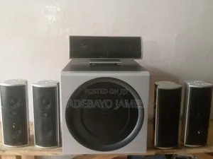 Logitech Woofer and 5 Additional Speakers