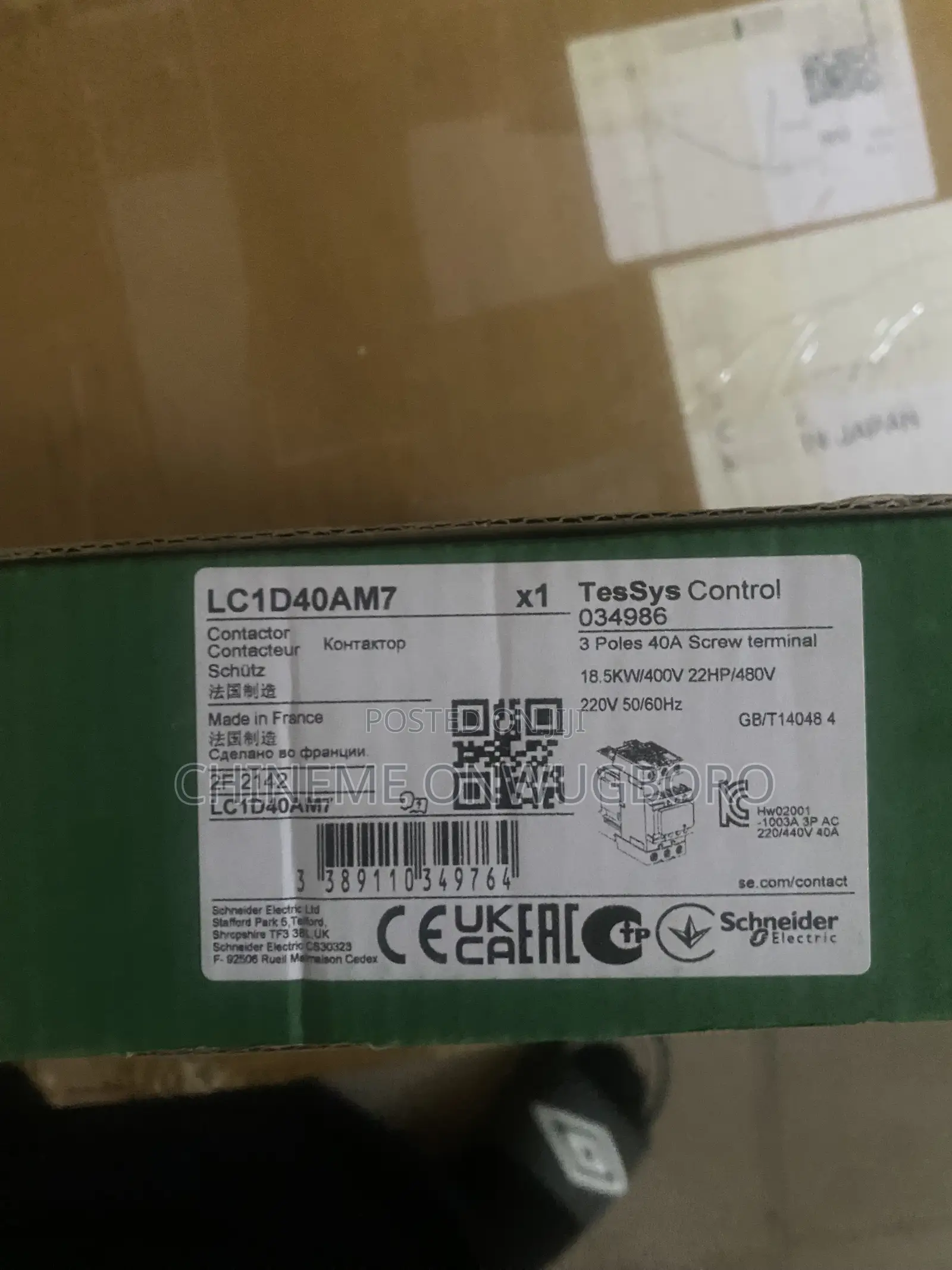 D40a Schneider Contactor