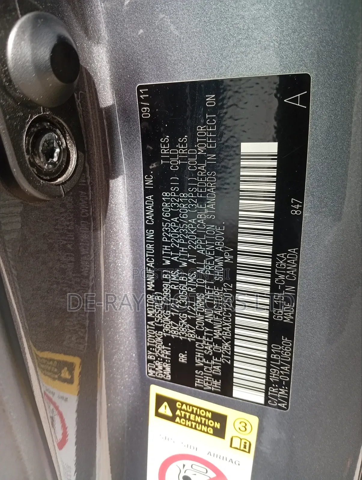 Lexus RX 2012 Gray
