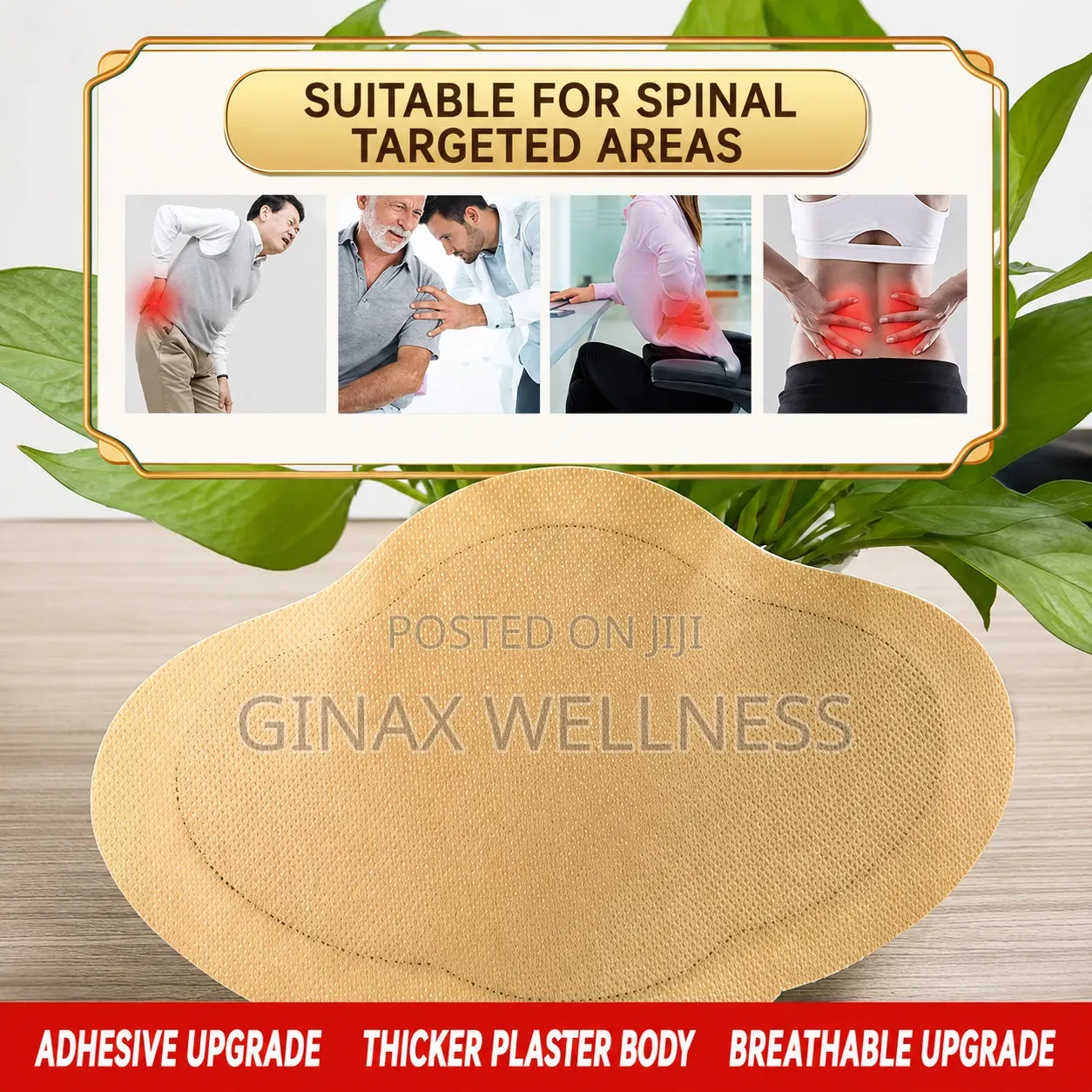 Extra-Large Lumbar Spine Pain Relief Patch (10 Pieces Per Pack)