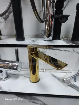 Gold Basin Mixer Tap
