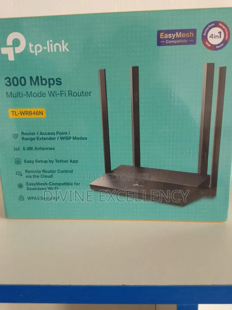 Tp Link Tl-Wr846n 4 in 1 Router/Access Point/ Range Extender/ Wisp
