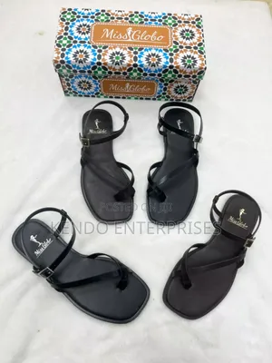 Black Flat Slippers