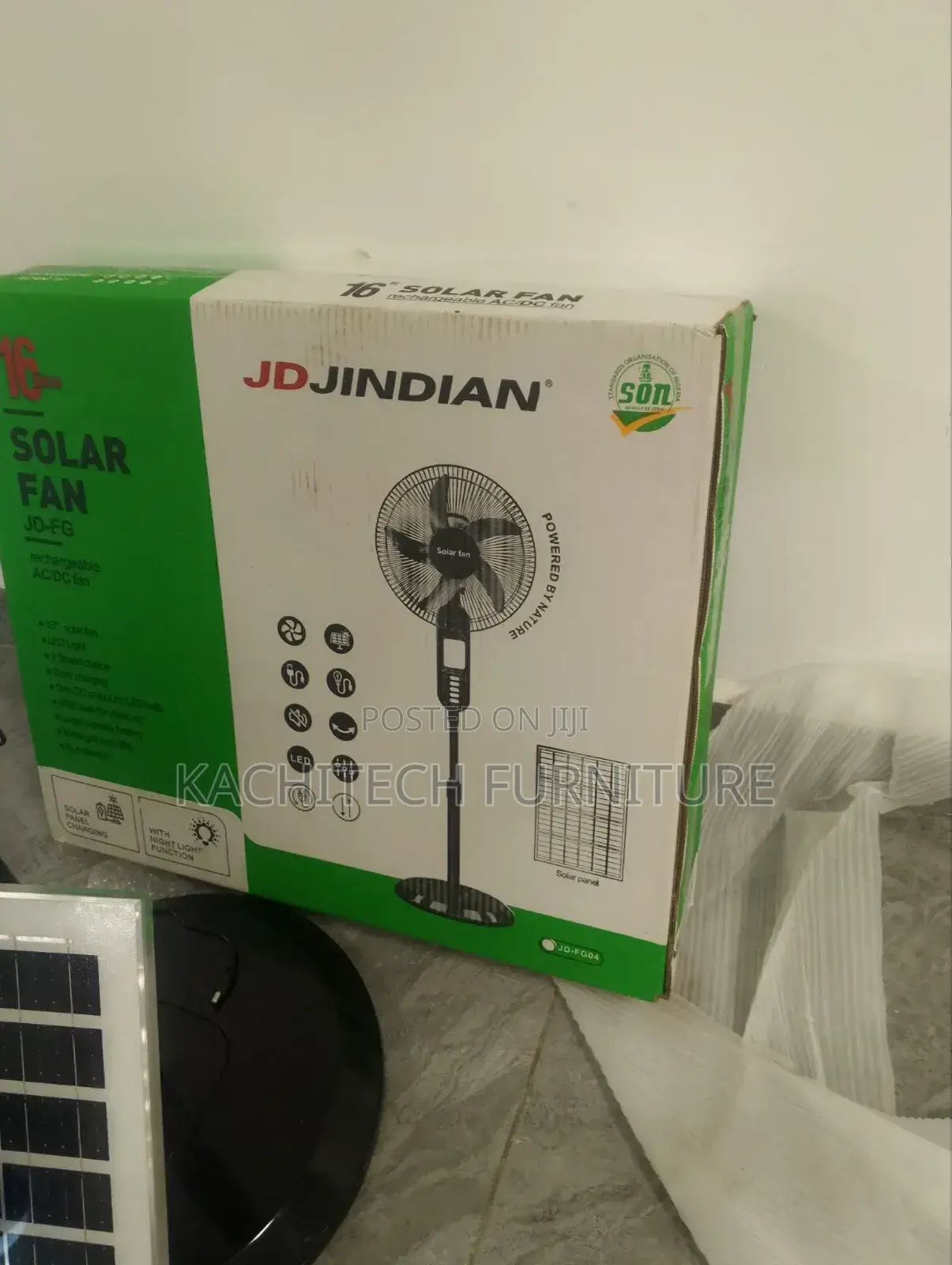 Solar Standing Fan