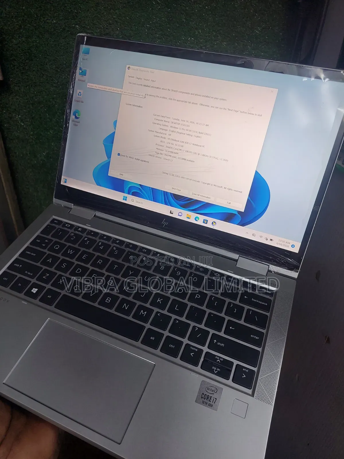 Laptop HP 16GB Intel Core i7 SSD 256GB