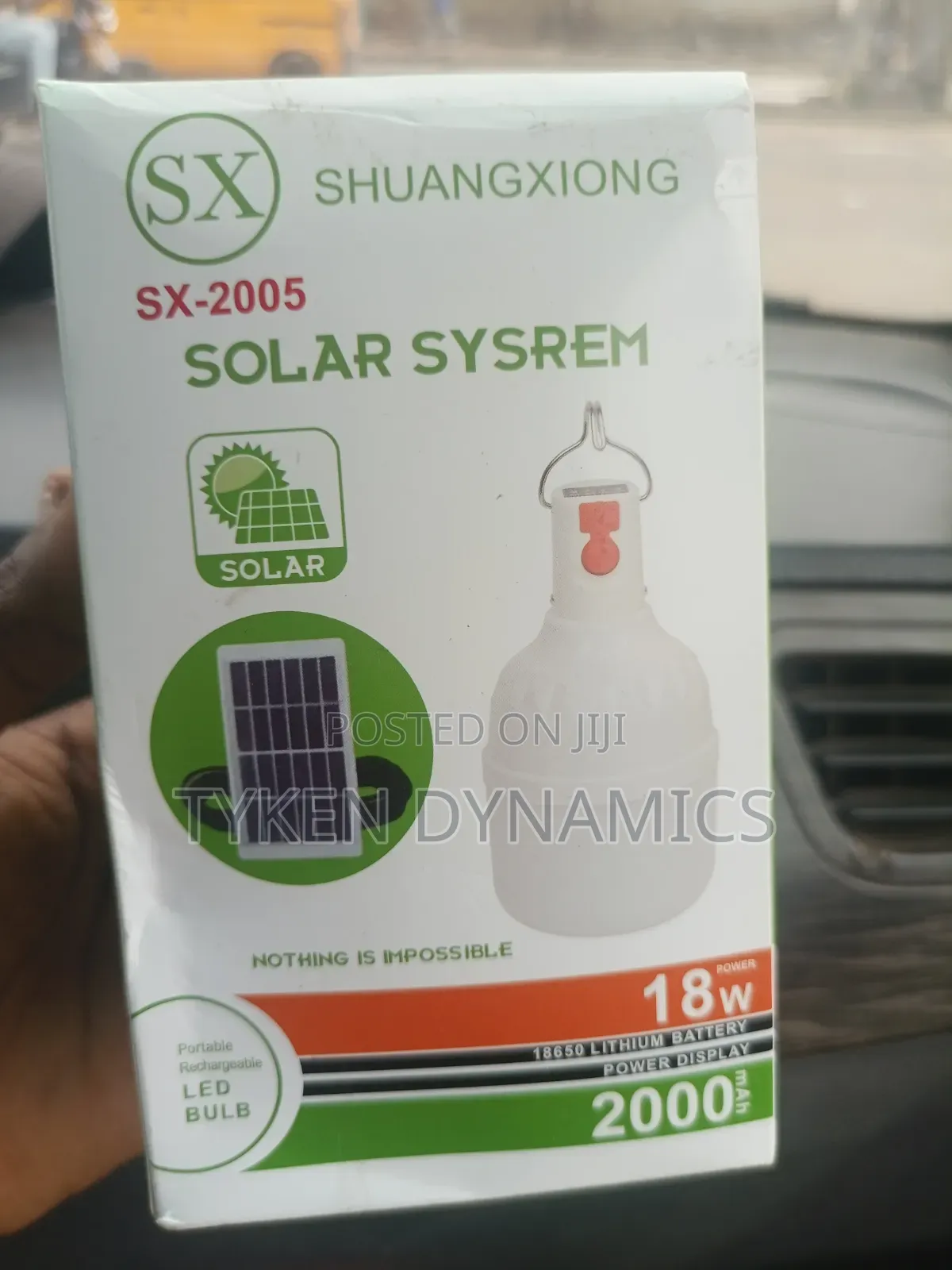 18w Bulb With Solar Panel