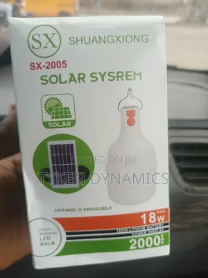 18w Bulb With Solar Panel