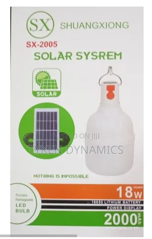 18w Bulb With Solar Panel