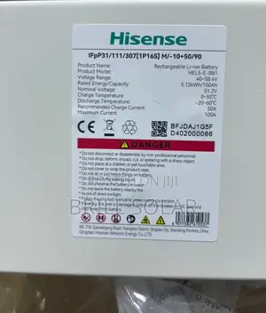 5kwh-51.2v Hisense Solar Lithium Battery