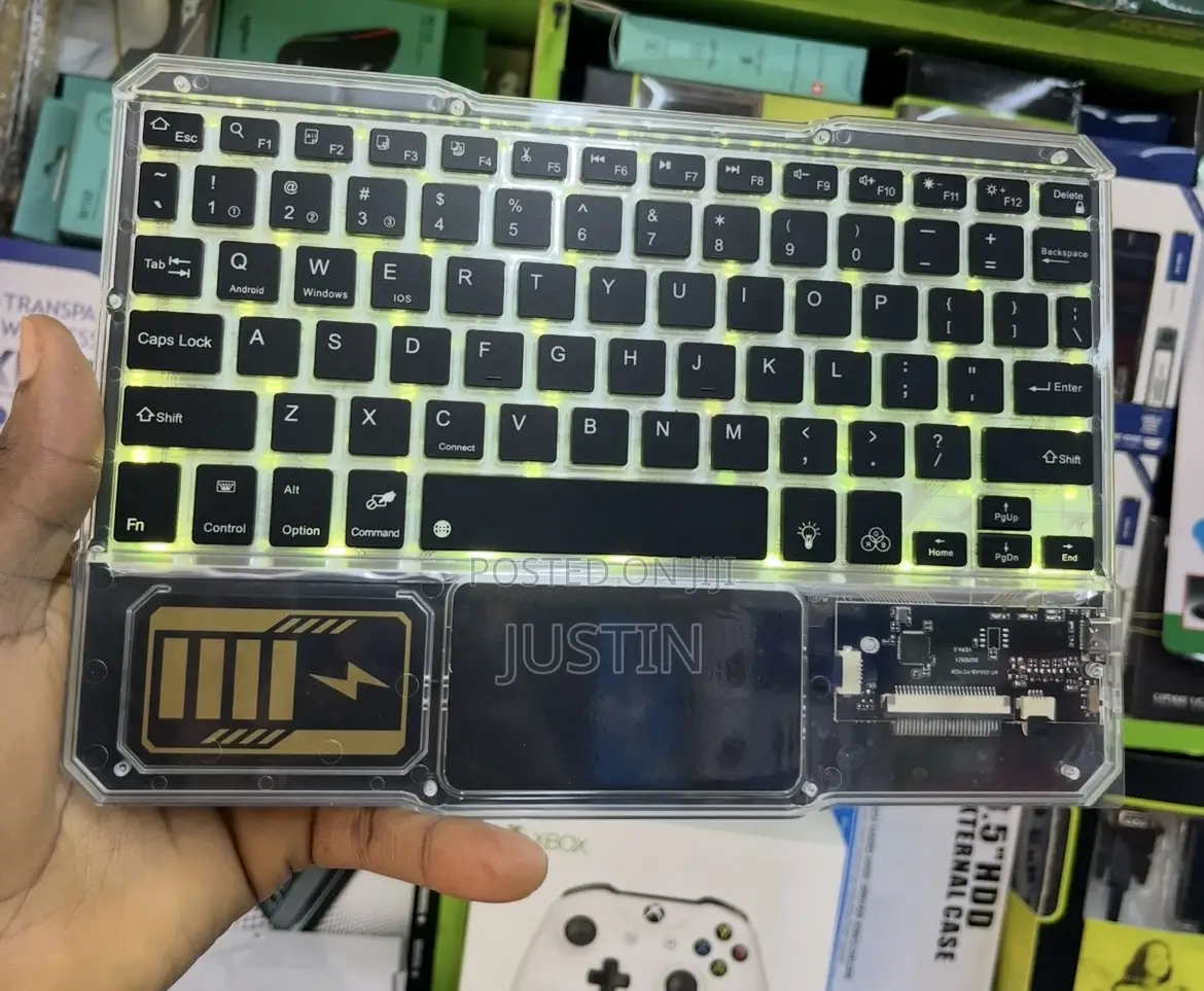 Transparent Rechargeable Bluetooth With Light