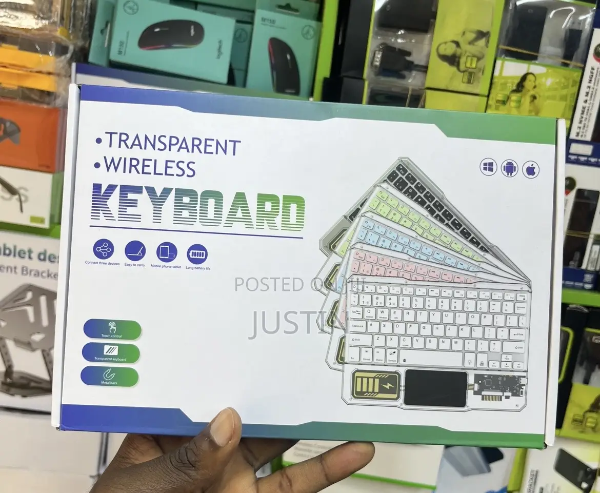 Transparent Rechargeable Bluetooth With Light