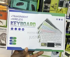 Transparent Rechargeable Bluetooth With Light