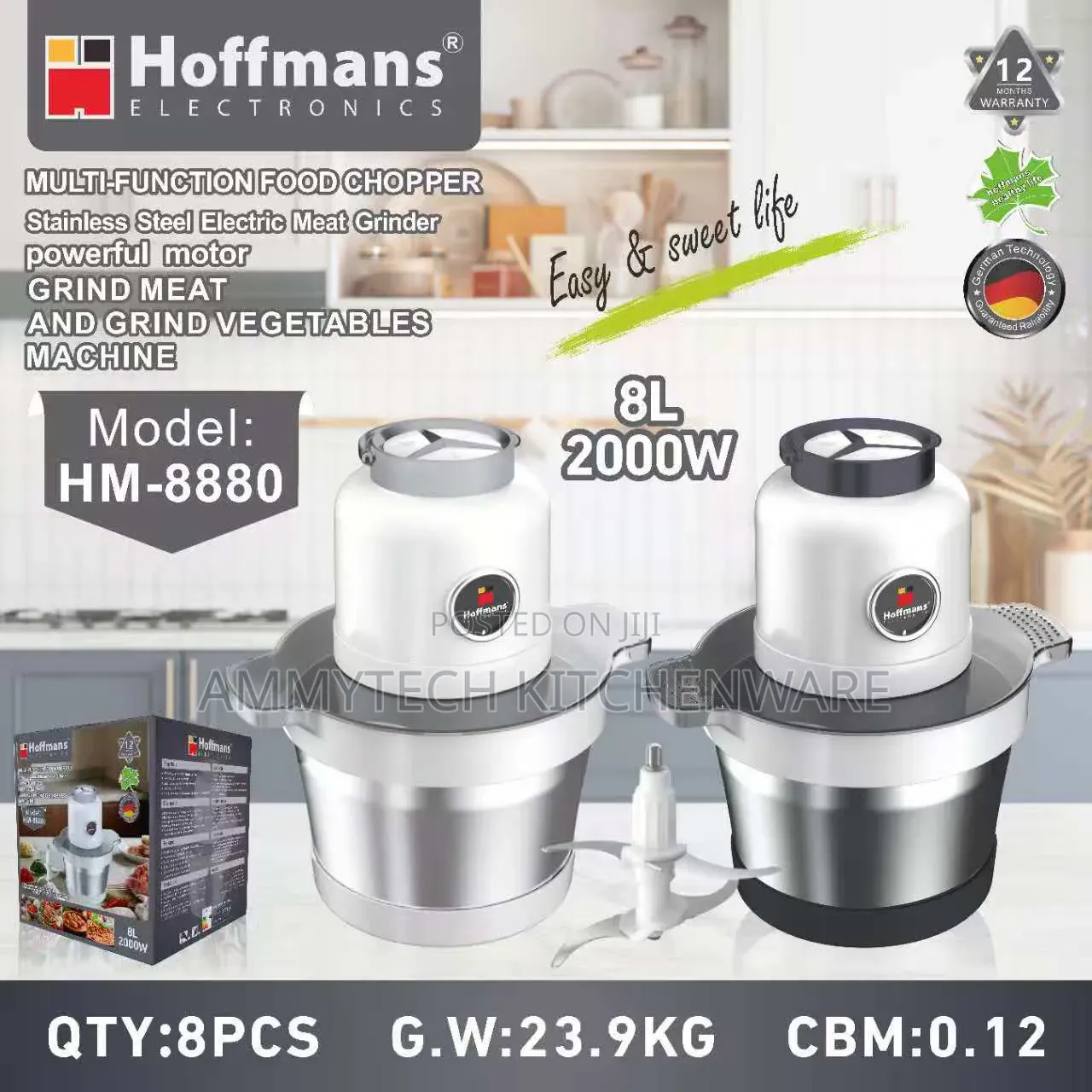 8l Multifunction Hoffman Food Chopper