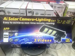 Complete Adjutable Triple Lens Camera With Solar Light 450wtt