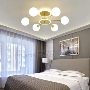 6 Glass Pendant Light Chandelier