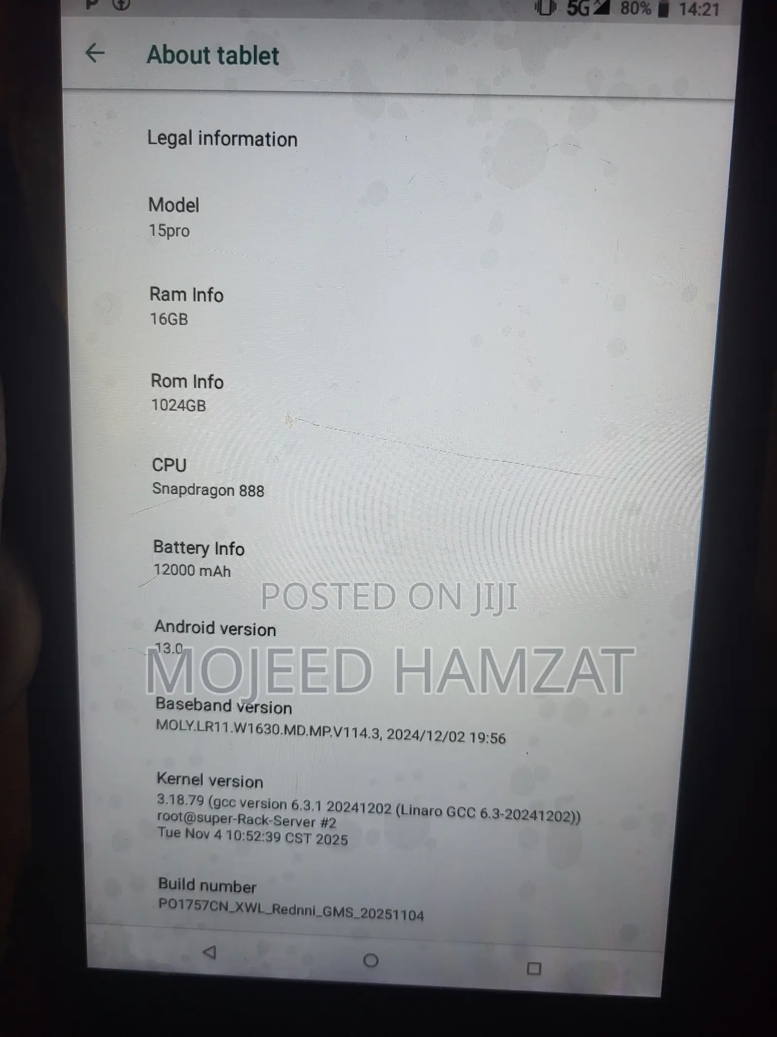 Tablet 1 TB Gray