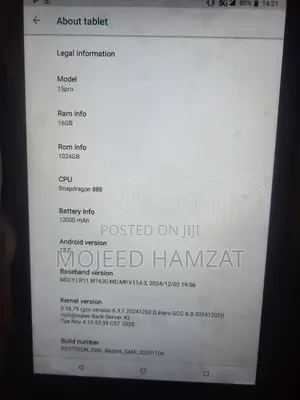 Tablet 1 TB Gray