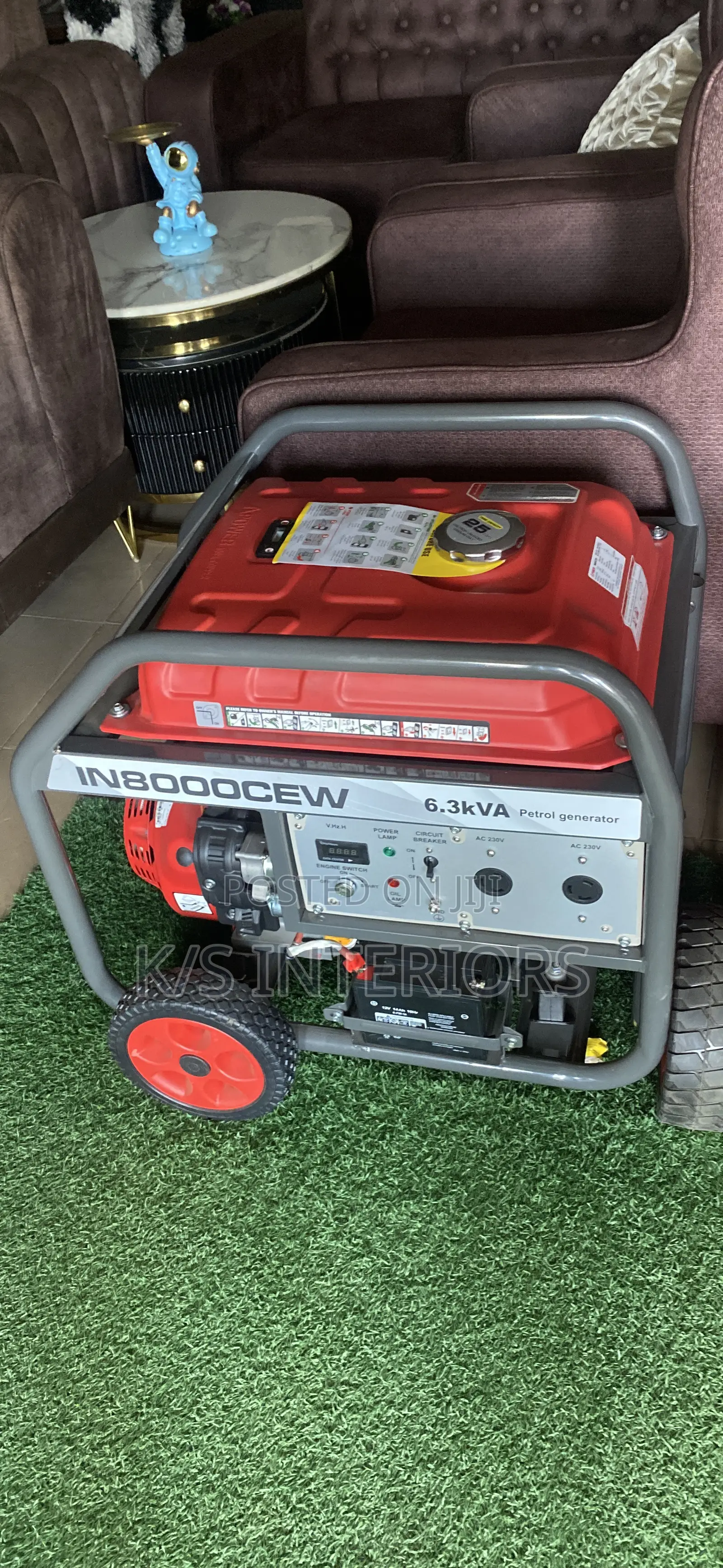 Generator Set ,Red Blue Colours 80000,6.3kva