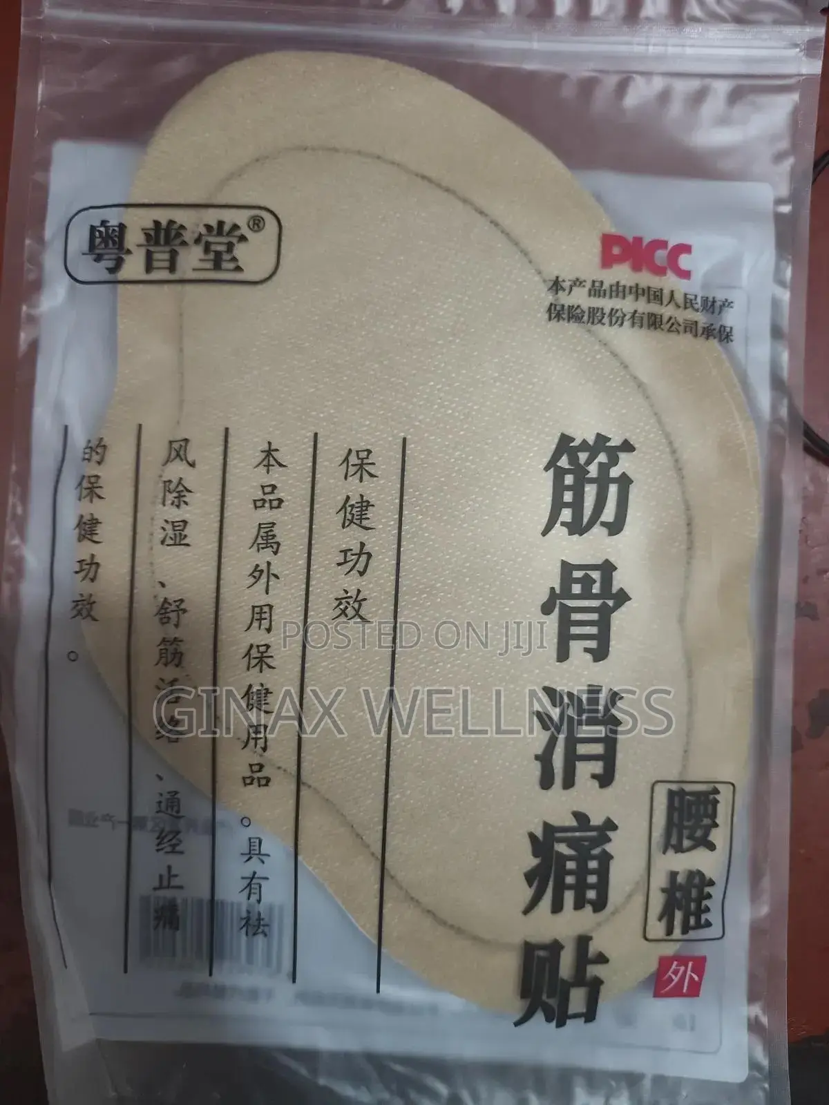Extra-Large Lumbar Spine Pain Relief Patch (10 Pieces Per Pack)