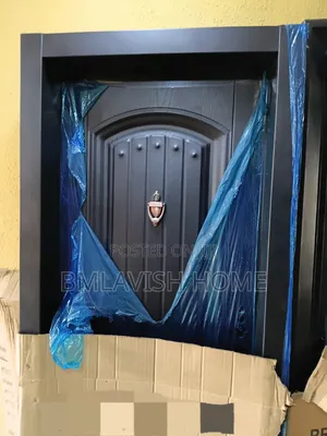 3ft Complete Steel Security Door 9" Frame.