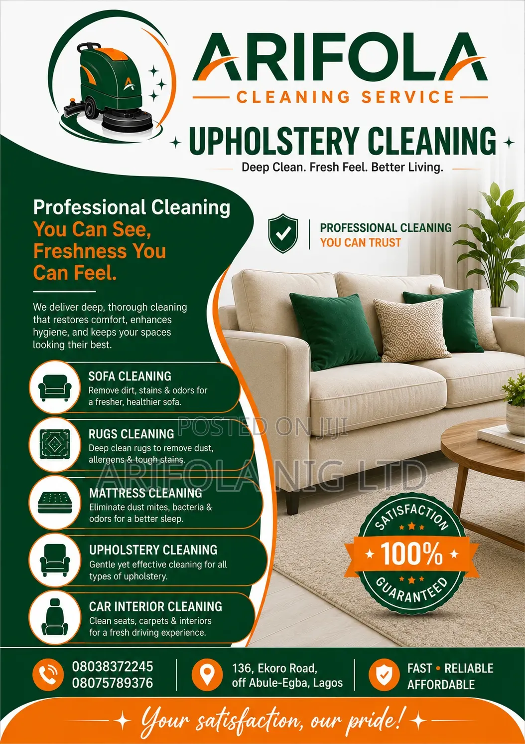Arifola Professional Cleaning Service Fumigation