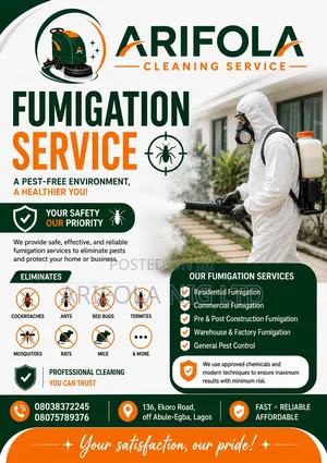 Arifola Professional Cleaning Service Fumigation
