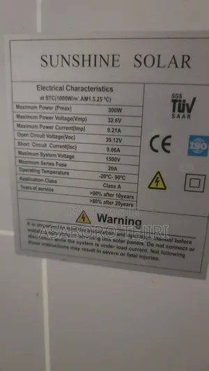 Fairly Used Solar Panel 300w
