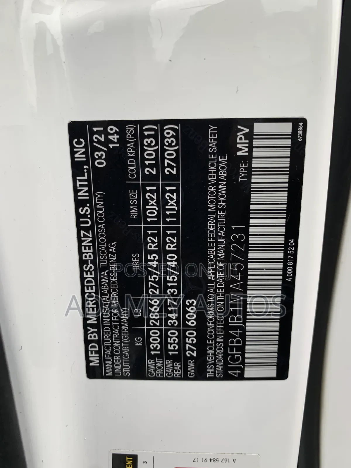 Mercedes-Benz GLE-Class 2021 White