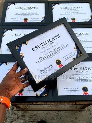 Certificate Frame For School And Event