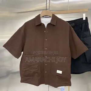 Premium Waffle Knitted, Oversized Utility Pocket Shirt