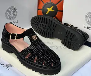 Versace Classic Men Sandal Shoes – Elegant, Durable Comfortable