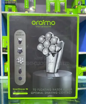 Oraimo Smart Shaver 7d 7 Razor Heads 360° 5-in-1 Grooming Kit