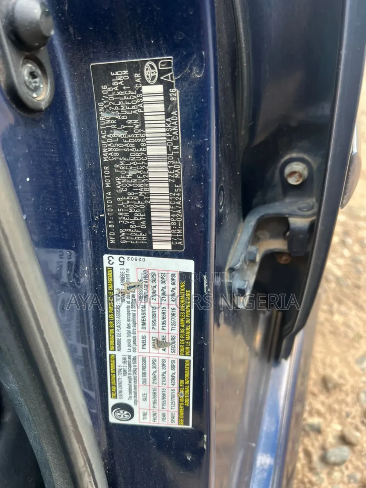 Toyota Corolla 2007 Blue