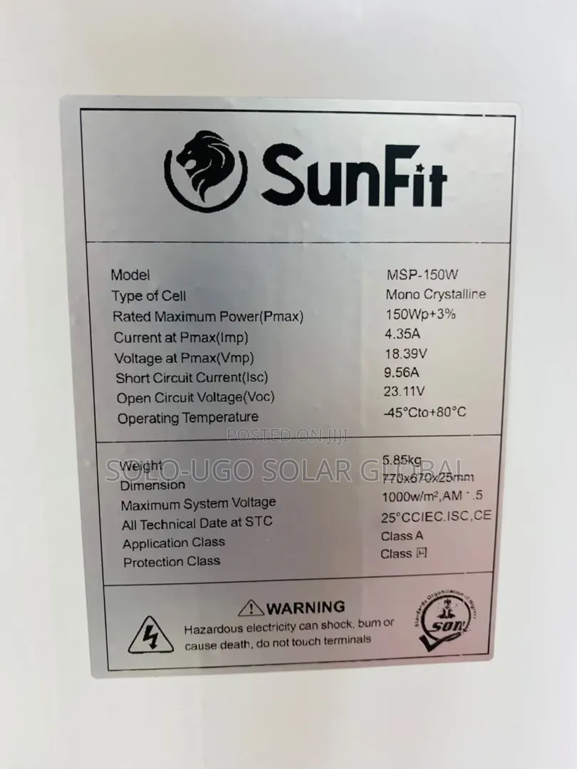 150watts Sunfit Mono
