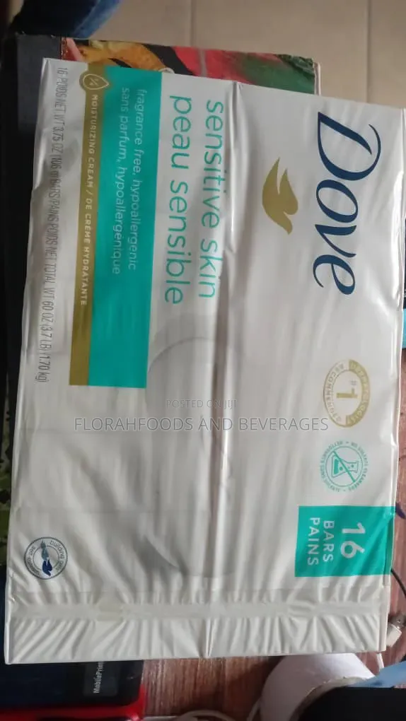 Dove Sensitive Bar Soap Pack Of 16
