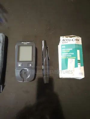 Accu Check Active Blood Sugar Test Machine + Strip