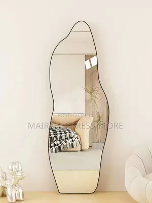 Ornament Modernirregular Wall Asymmetrical Tempered Glass Mirror T361