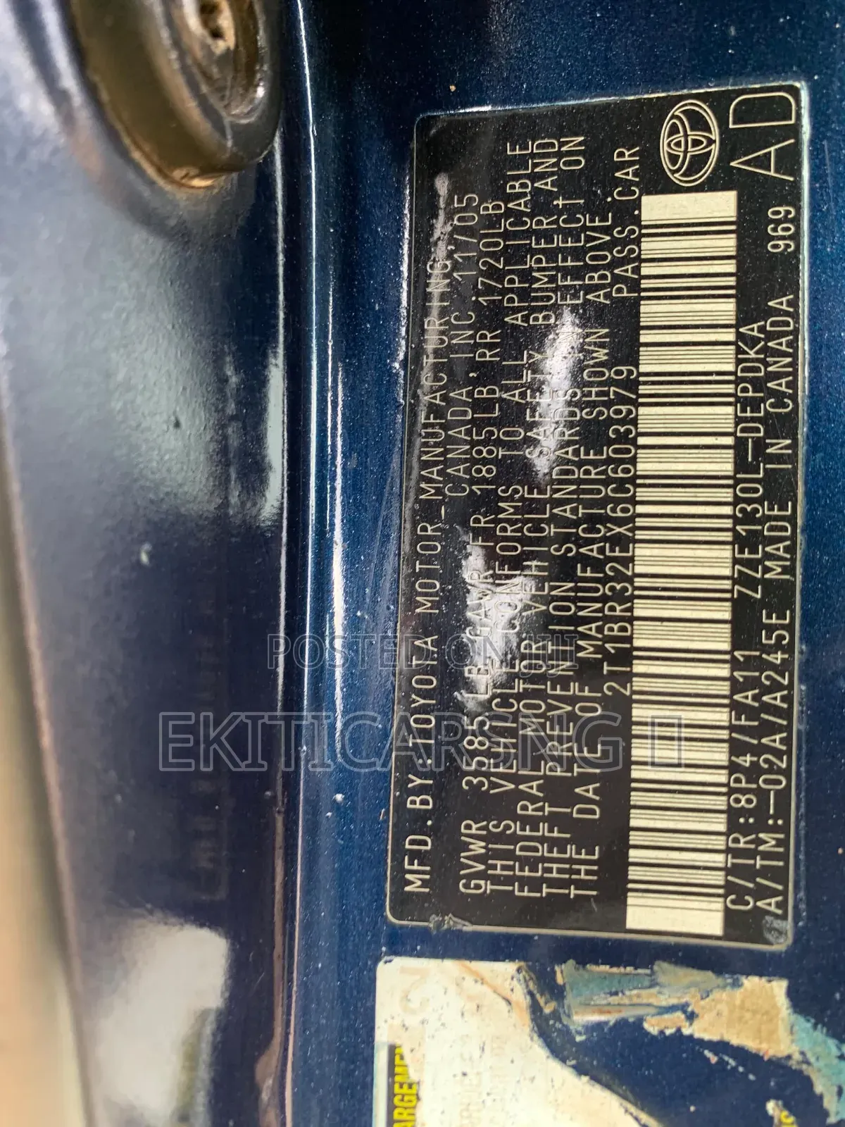 Toyota Corolla LE 2006 Blue