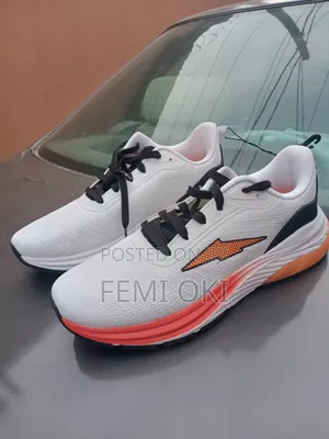 Original Avia Men's Hypersonic Runner Sneakers – White/Orange