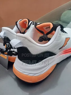 Original Avia Men's Hypersonic Runner Sneakers – White/Orange