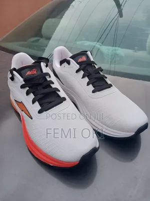 Original Avia Men's Hypersonic Runner Sneakers – White/Orange
