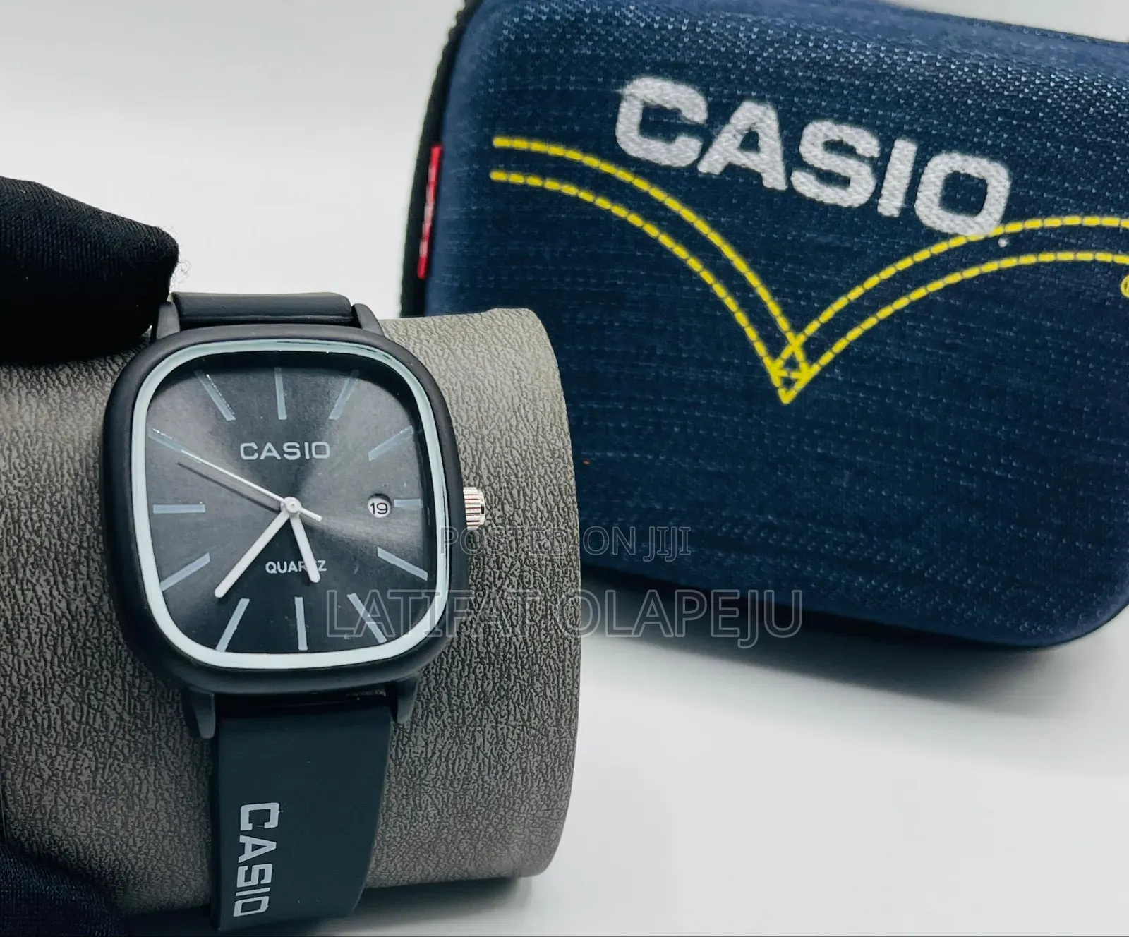 Quality Casio Analog Rubber Wristwatch With Branded Box
