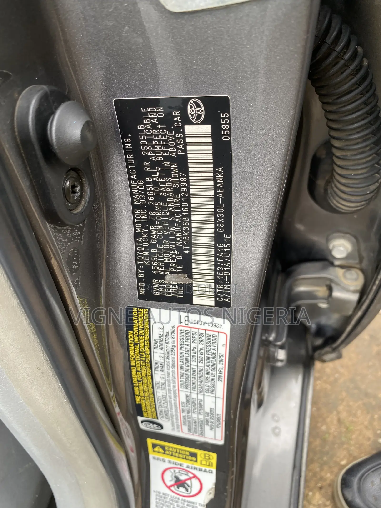 Toyota Avalon XL 2006 Gray