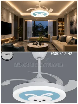 3-in-1 Fan Chandelier With Bluetooth Speaker