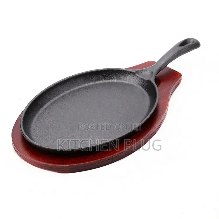 Cast Iron Oval Sizzling Plate