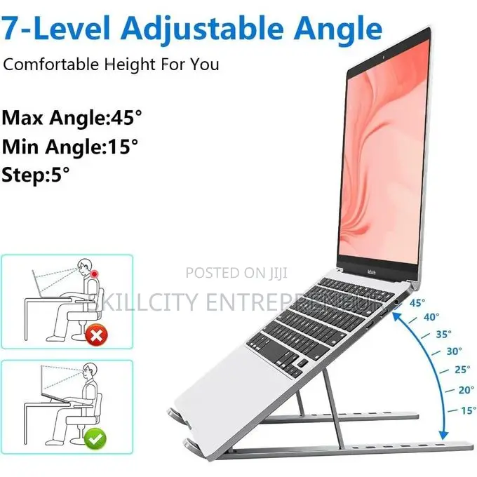 Adjustable Plastic Laptop Stand