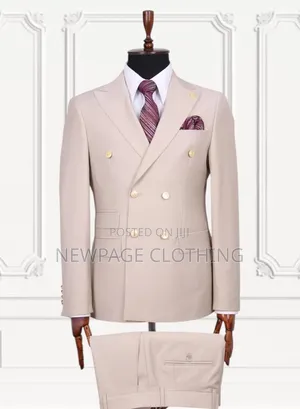 Luxury Turkish Double-Breasted Suit | Superior Craftsmanship Fabric