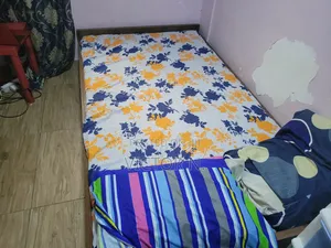3 Wooden Bed Frame With 3 Mattresses for Sale