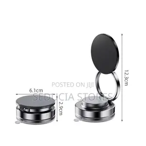 Magnetic 360° Vacuum Suction Phone Holder for Cars and Destop